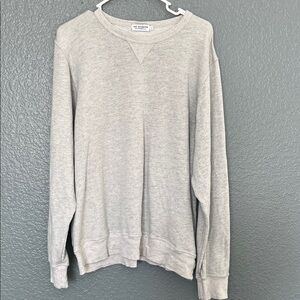 Ace Rivington Light Gray Crewneck Sweater for Men Size L